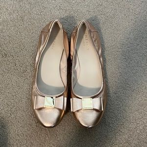 Cole Haan Tali Bow Ballet Flat in Gold